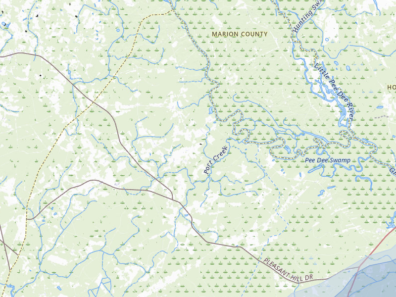 NEXRAD radar-signature map of the hail storm over Hemingway, SC on Aug 22, 2026