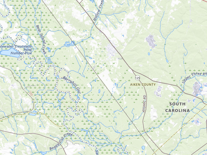 NEXRAD radar-signature map of the hail storm over Jackson, SC on Jul 5, 2026