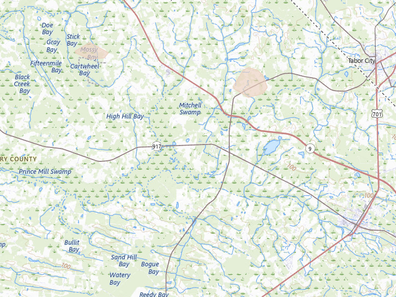 Radar-estimated hail-size map of the storm over Loris, SC on Jul 11, 2026