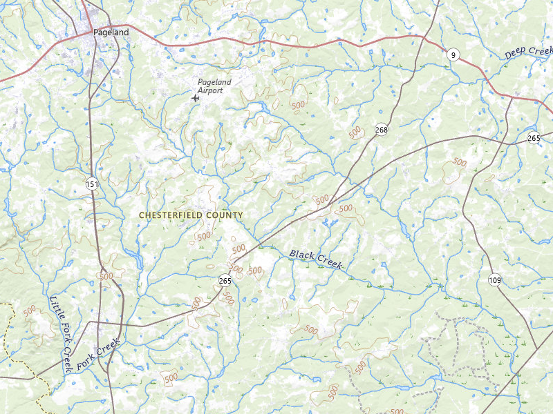 NEXRAD radar-signature map of the hail storm over Mount Croghan, SC on Jul 10, 2026