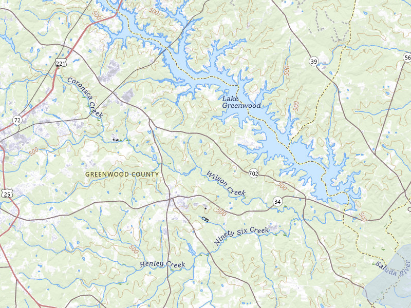 NEXRAD radar-signature map of the hail storm over Ninety Six, SC on Aug 14, 2026