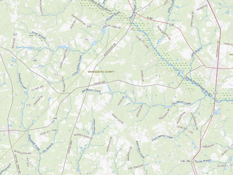 NEXRAD radar-signature map of the hail storm over North, SC on Sep 5, 2026