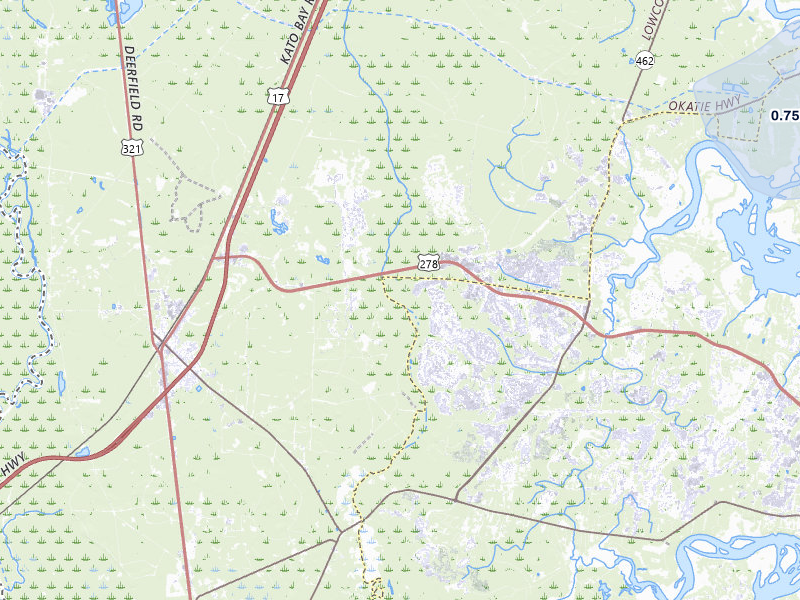 NEXRAD radar-signature map of the hail storm over Okatie, SC on Jul 26, 2026