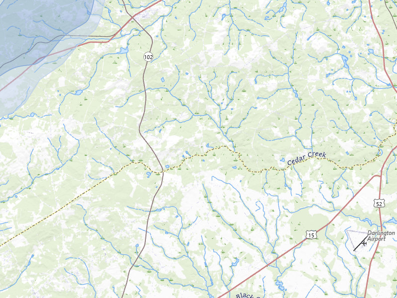 NEXRAD radar-signature map of the hail storm over Patrick, SC on Aug 15, 2026