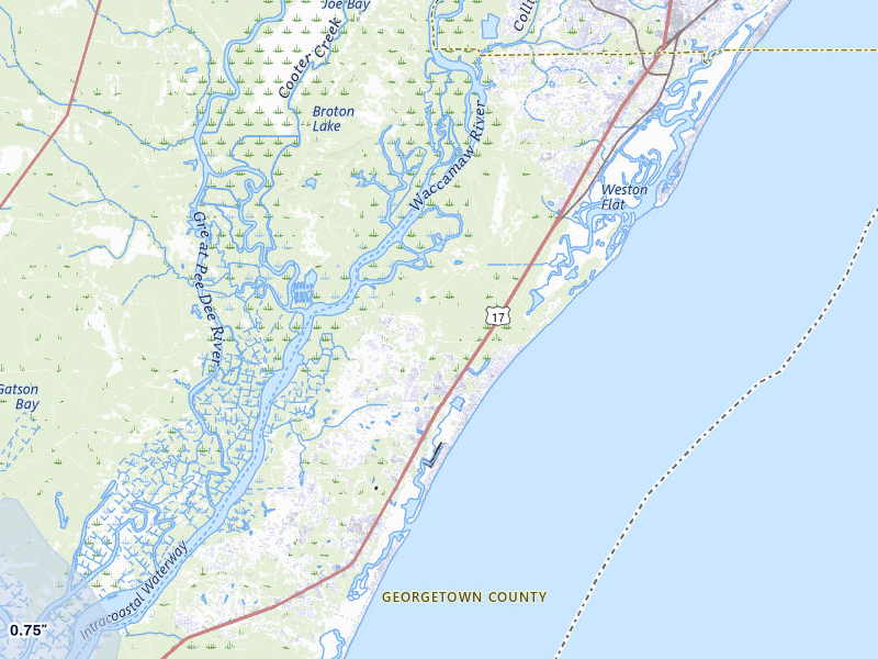 NEXRAD radar-signature map of the hail storm over Pawleys Island, SC on Jul 6, 2026