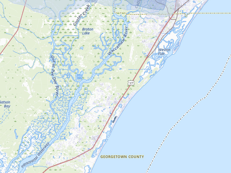 NEXRAD radar-signature map of the hail storm over Pawleys Island, SC on Jul 7, 2026
