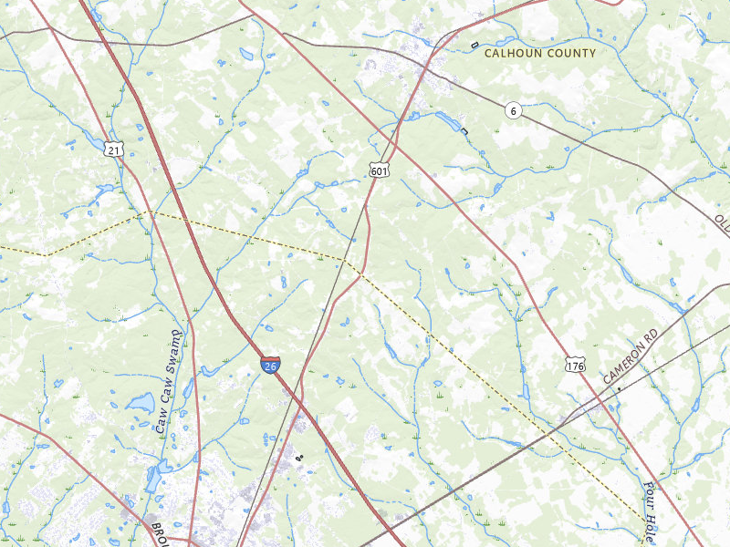NEXRAD radar-signature map of the hail storm over Saint Matthews, SC on Jul 26, 2026