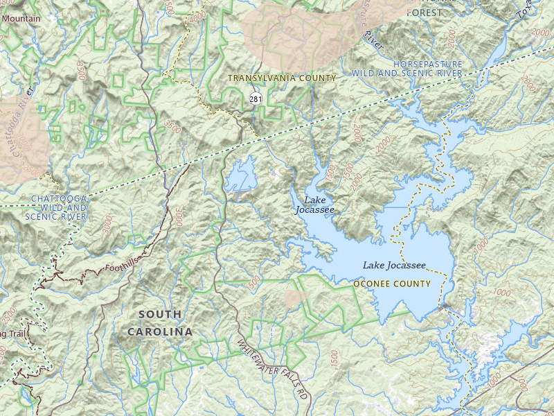 Radar-estimated hail-size map of the storm over Salem, SC