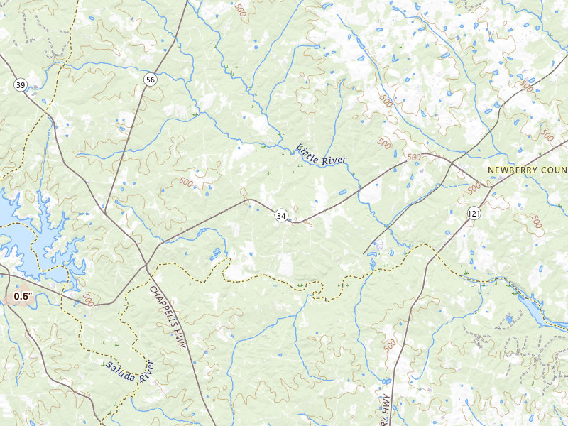 Radar-estimated hail-size map of the storm over Silverstreet, SC on Jul 2, 2026