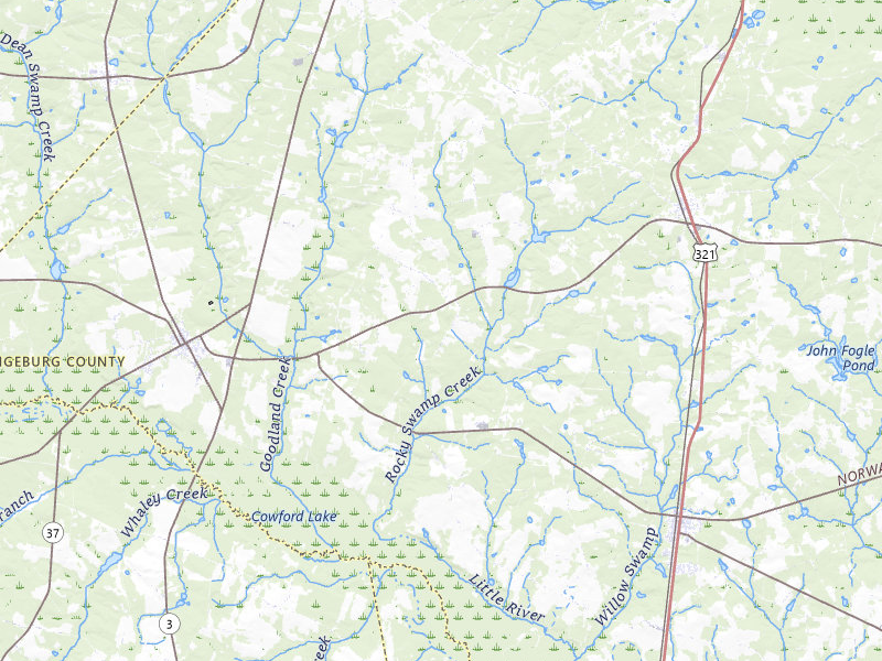 Radar-estimated hail-size map of the storm over Springfield, SC on Aug 1, 2026