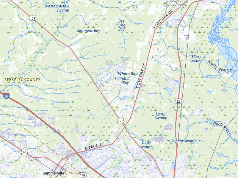 NEXRAD radar-signature map of the hail storm over Summerville, SC on Aug 22, 2026