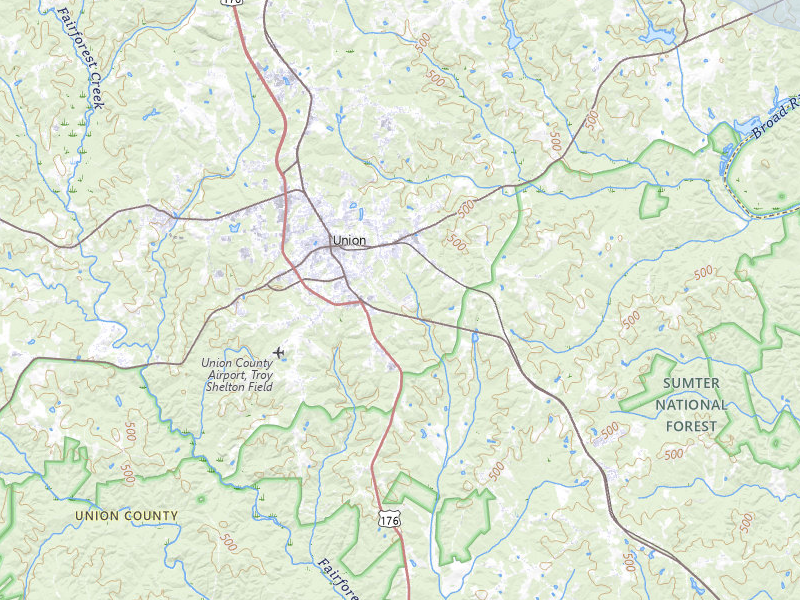 NEXRAD radar-signature map of the hail storm over Union, SC on Jul 12, 2026
