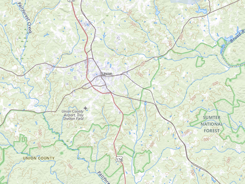 NEXRAD radar-signature map of the hail storm over Union, SC on Jul 25, 2026