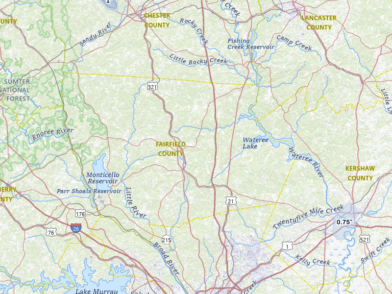 NEXRAD radar-signature map of the hail storm over Winnsboro, SC on Aug 14, 2026