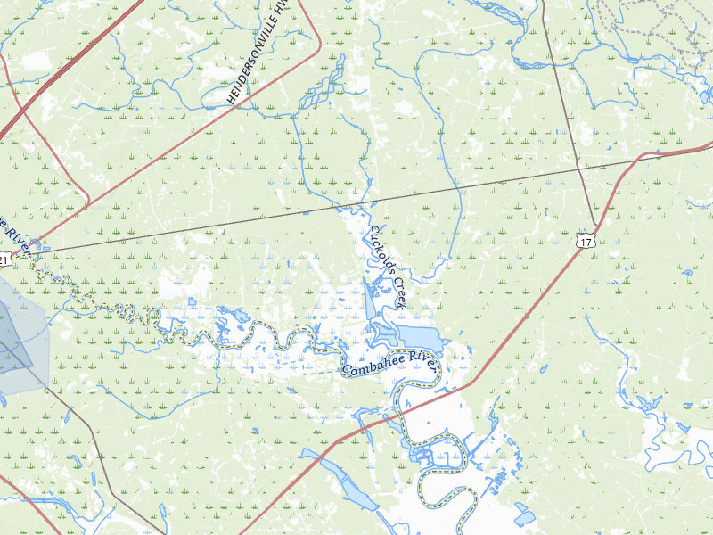 NEXRAD radar-signature map of the hail storm over Yemassee, SC on Aug 11, 2026