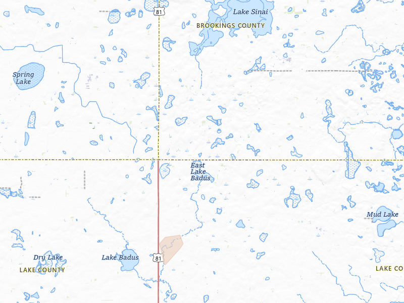 Radar-estimated hail-size map of the storm over Arlington, SD on Jun 9, 2026