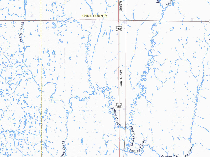 Radar-estimated hail-size map of the storm over Ashton, SD on Apr 22, 2026