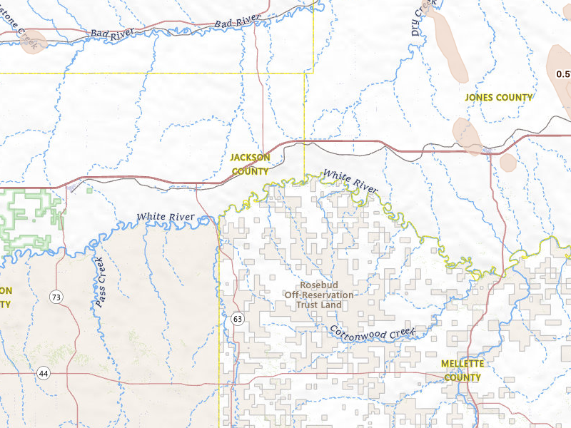Radar-estimated hail-size map of the storm over Belvidere, SD on May 30, 2026