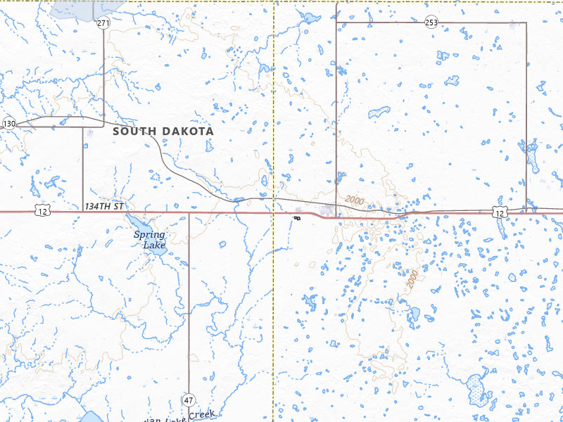 NEXRAD radar-signature map of the hail storm over Bowdle, SD on Jun 3, 2026