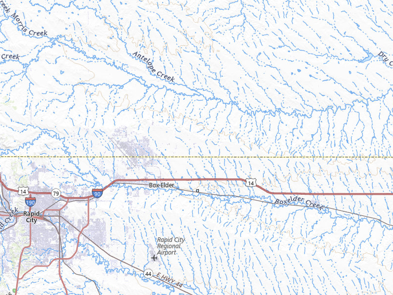 NEXRAD radar-signature map of the hail storm over Box Elder, SD on Jul 29, 2026