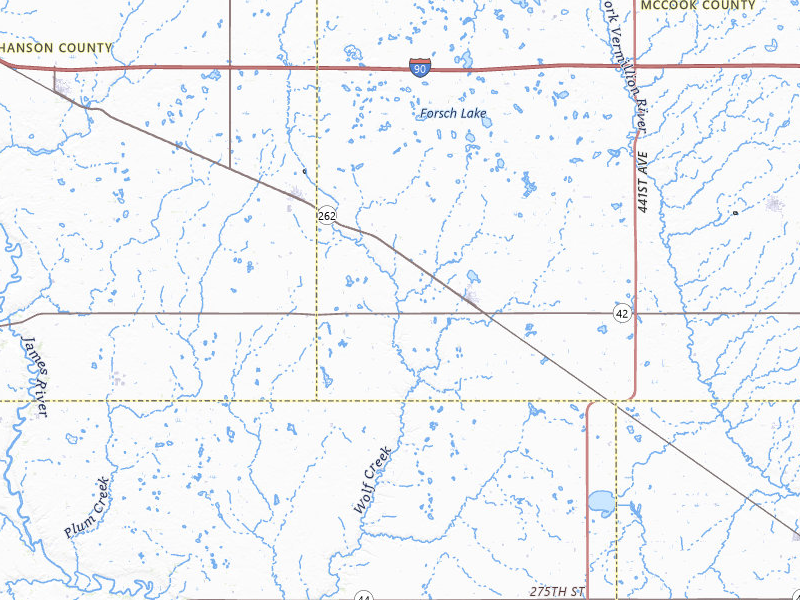 Radar-estimated hail-size map of the storm over Bridgewater, SD on May 14, 2026