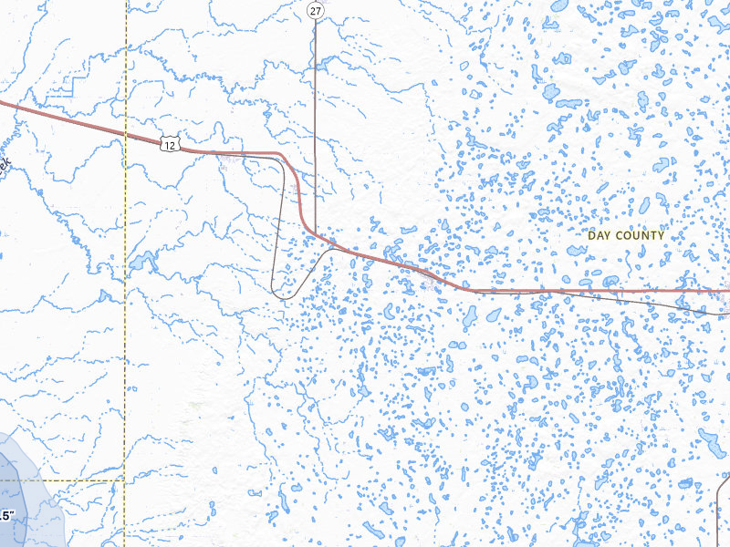 NEXRAD radar-signature map of the hail storm over Bristol, SD on Jul 24, 2026