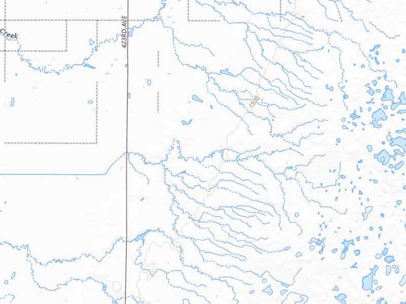 Radar-estimated hail-size map of the storm over Britton, SD on Jun 3, 2026