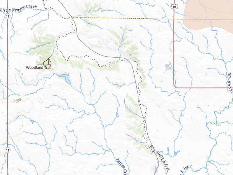 Radar-estimated hail-size map of the storm over Canton, SD on Jun 30, 2026