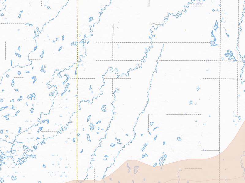 Radar-estimated hail-size map of the storm over Carthage, SD on Jul 2, 2026