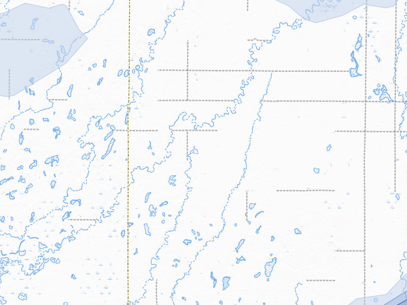 NEXRAD radar-signature map of the hail over Carthage, SD