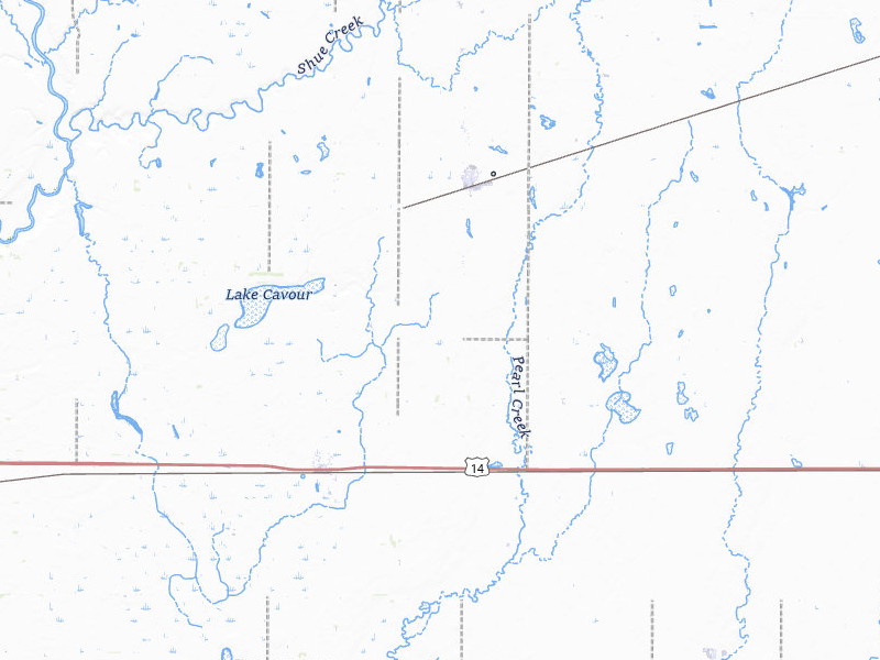 NEXRAD radar-signature map of the hail storm over Cavour, SD on Jun 30, 2026