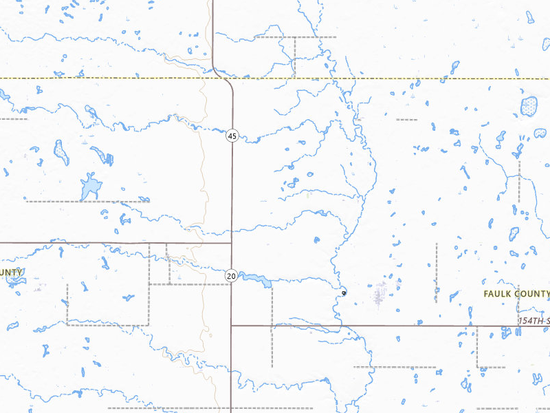 Radar-estimated hail-size map of the storm over Cresbard, SD on Apr 22, 2026