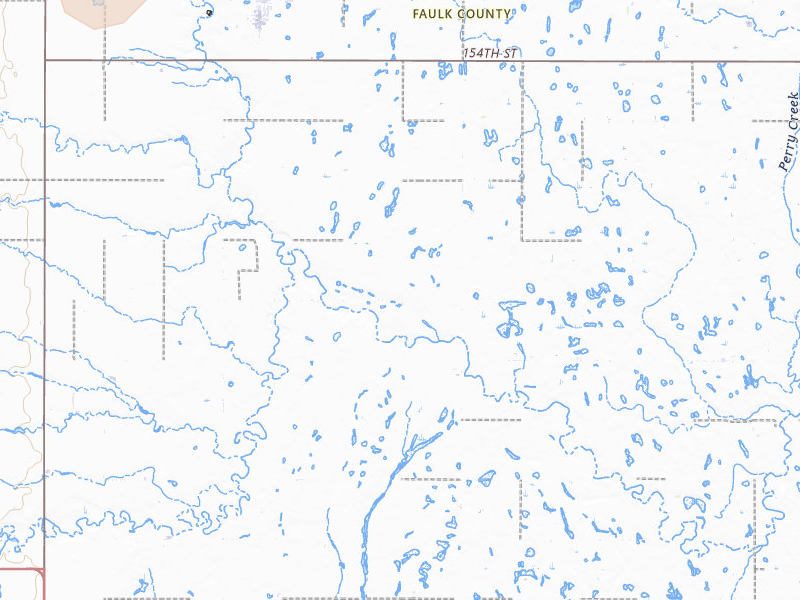 Radar-estimated hail-size map of the storm over Cresbard, SD on May 31, 2026