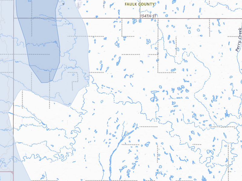 NEXRAD radar-signature map of the hail storm over Cresbard, SD on May 31, 2026