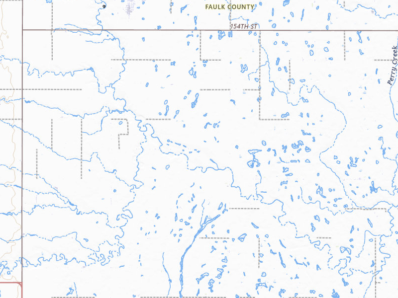 Radar-estimated hail-size map of the storm over Cresbard, SD on Jul 7, 2026