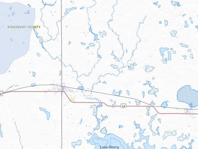 NEXRAD radar-signature map of the hail storm over De Smet, SD on Jun 3, 2026