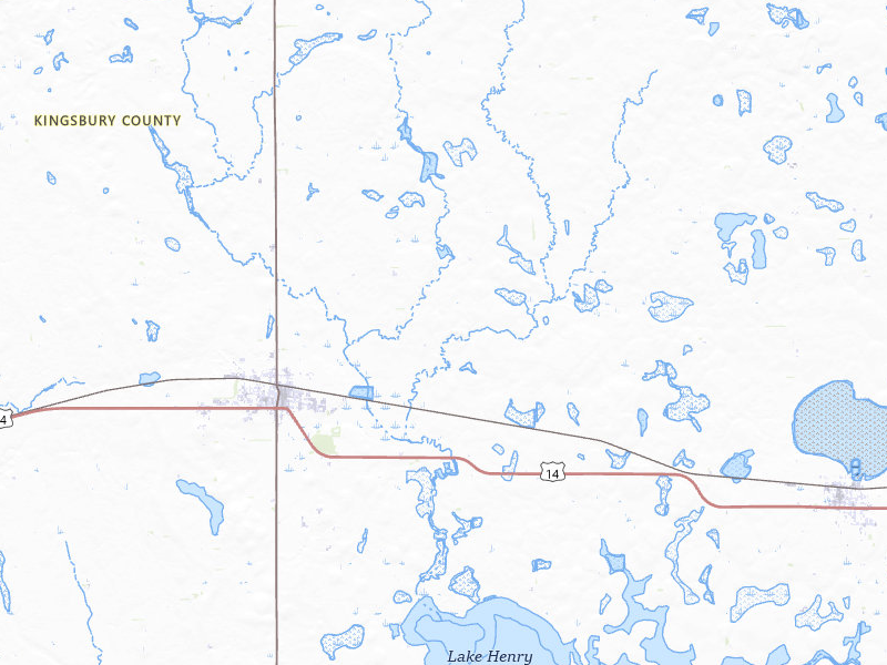 NEXRAD radar-signature map of the hail storm over De Smet, SD on Jul 25, 2026