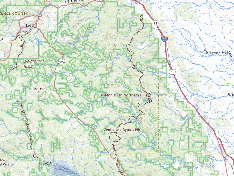 NEXRAD radar-signature map of the hail storm over Deadwood, SD on Aug 10, 2026