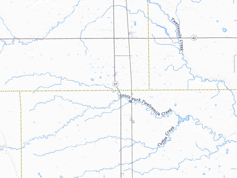 Radar-estimated hail-size map of the storm over Dimock, SD on Jun 30, 2026