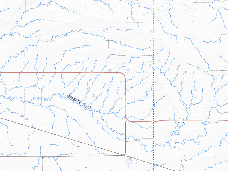 NEXRAD radar-signature map of the hail storm over Elkton, SD on Jul 25, 2026