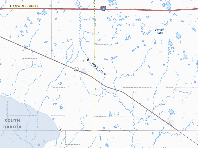 NEXRAD radar-signature map of the hail storm over Emery, SD on Jul 25, 2026