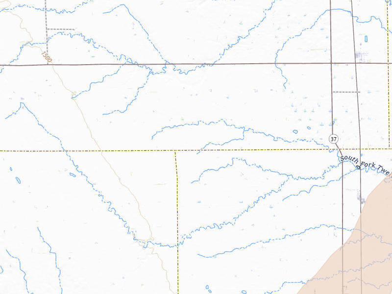Radar-estimated hail-size map of the storm over Ethan, SD on Jun 9, 2026