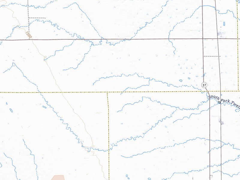 Radar-estimated hail-size map of the storm over Ethan, SD on Jun 27, 2026