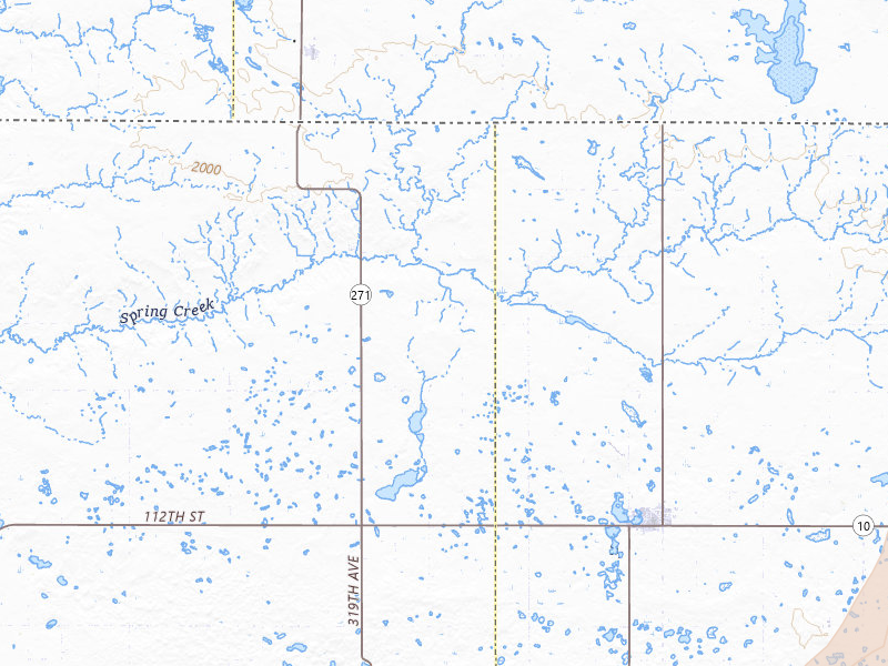Radar-estimated hail-size map of the storm over Eureka, SD on May 31, 2026