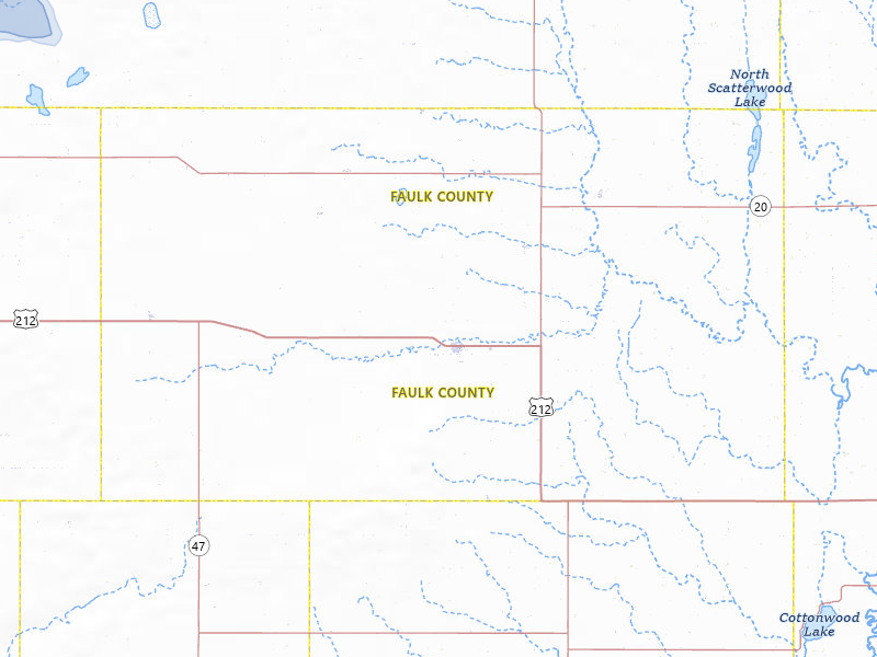 NEXRAD radar-signature map of the hail storm over Faulkton, SD on Aug 29, 2026