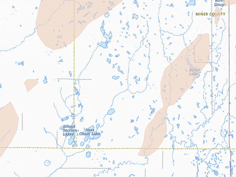 Radar-estimated hail-size map of the storm over Fedora, SD on Jun 9, 2026