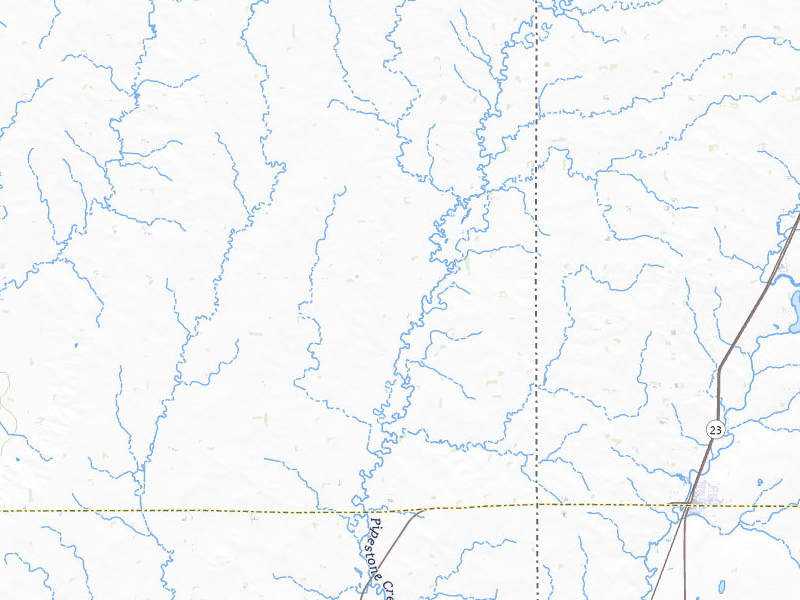 Radar-estimated hail-size map of the storm over Flandreau, SD on May 24, 2026