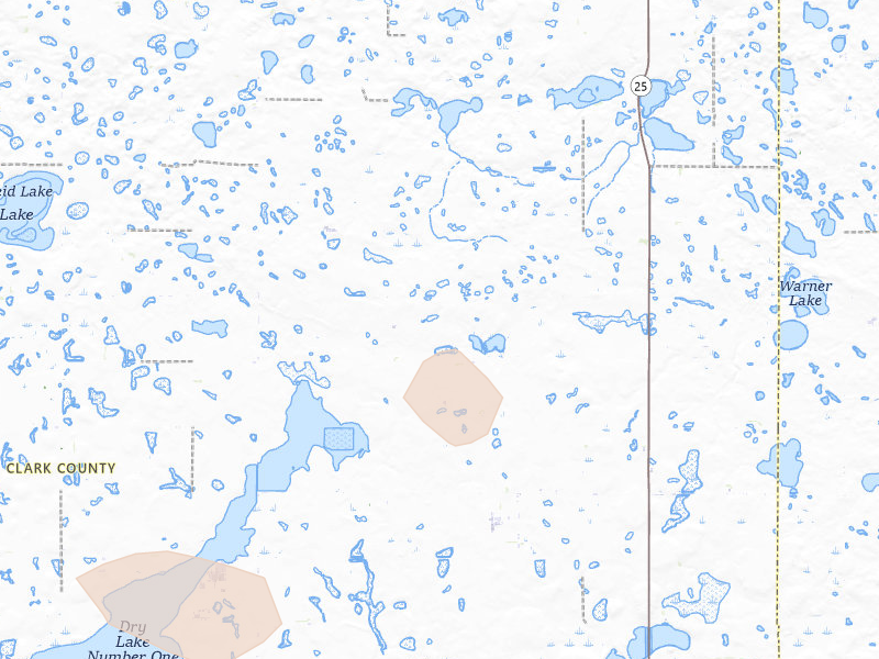 Radar-estimated hail-size map of the storm over Garden City, SD on Jun 27, 2026
