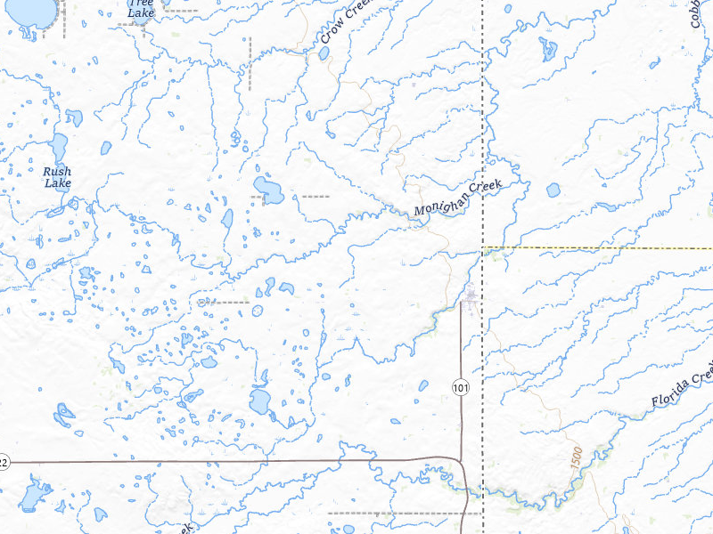Radar-estimated hail-size map of the storm over Gary, SD on Jul 10, 2026