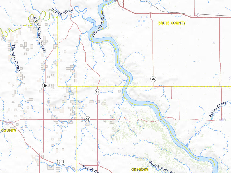 NEXRAD radar-signature map of the hail storm over Gregory, SD on May 17, 2026